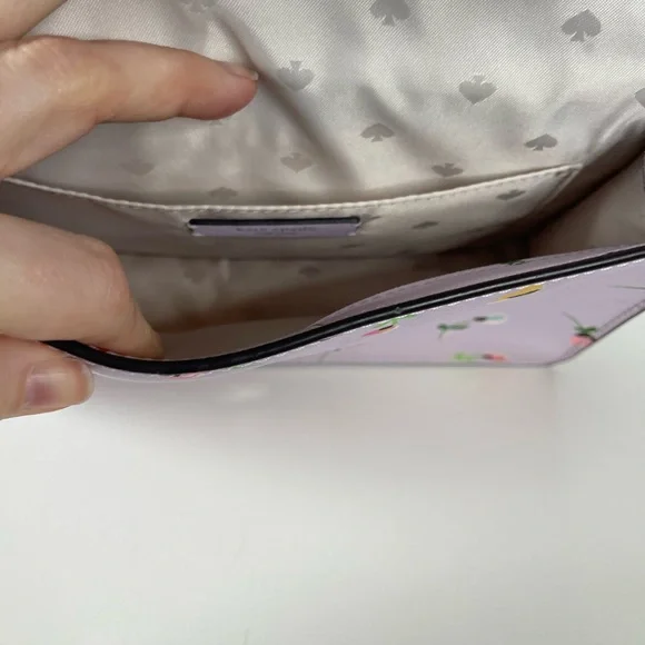 Kate Spade New York Cameron Wild Flower Ditsy Lavender Floral shoulder Bag - Picture 5 of 8